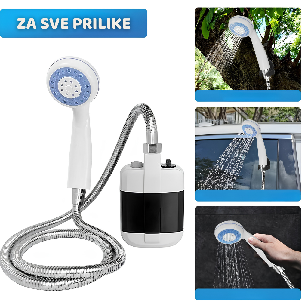 Prenosivi USB Tuš za Kampovanje i Vikendice